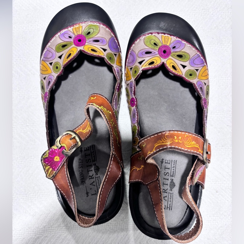 L'ATISTE Women's Colorful Floral Loafers - Picture 5 of 15